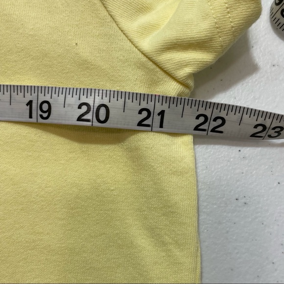 Champion Men’s Pale Yellow Embroidered Logo Short Sleeve T-Shirt Size L - Picture 4 of 7